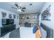 Spacious bedroom with decorative accent wall and soft natural light at 1423 Ashley River Rd # 3A, Charleston, SC 29407