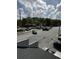 Aerial view of a street intersection surrounded by commercial buildings and heavy traffic at 1488 Remount Rd, North Charleston, SC 29406
