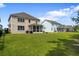 Lush backyard, perfect for outdoor activities and entertaining, with a view of the neighborhood at 154 Calm Water Way, Summerville, SC 29486
