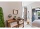 Bathroom details, including towel storage and decor, with a glimpse of the walk-in shower at 154 Calm Water Way, Summerville, SC 29486