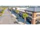 View of a commercial center featuring RiChicos Mexican Restaurant and palm tree-lined sidewalks at 154 Calm Water Way, Summerville, SC 29486
