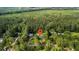 Aerial view showing the property's location surrounded by lush, dense trees at 162 Whippoorwill Dr, Summerville, SC 29483