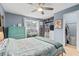 Comfortable bedroom featuring a ceiling fan, natural light and a walk-in closet at 1713 Boone Hall Dr # 1082, Charleston, SC 29407