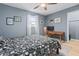 Comfortable bedroom with wooden floors, and a cozy desk area for work or study at 1713 Boone Hall Dr # 1082, Charleston, SC 29407