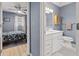 Open hallway between the main bedroom and bathroom at 1713 Boone Hall Dr # 1082, Charleston, SC 29407