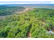 Expansive aerial view of a wooded homesite near a waterway and Edisto Island, South Carolina at 18 Tupelo Trl, Edisto Island, SC 29438