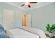 Bright bedroom with soothing color scheme, features ensuite access, and offers a relaxing retreat at 18 Tupelo Trl, Edisto Island, SC 29438