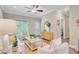 Cozy living room featuring stylish furniture and a neutral color palette at 18 Tupelo Trl, Edisto Island, SC 29438