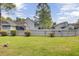 Community swimming pool surrounded by well-manicured lawns and a white picket fence at 2159 Spoleto Ln # E, North Charleston, SC 29406