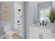 Bright bathroom with white vanity, granite countertops, and a shower/tub combination at 3035 Robeson Trce, Johns Island, SC 29455