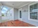 Relax and enjoy the fresh air on this lovely porch with wood flooring at 3125 Sturbridge Rd, Mount Pleasant, SC 29466