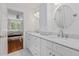 Clean and modern bathroom with double vanity and marble countertop at 3685 Colonel Vanderhorst Cir, Mount Pleasant, SC 29466