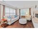 Cozy living room with hardwood floors, stylish furniture and natural light at 3685 Colonel Vanderhorst Cir, Mount Pleasant, SC 29466