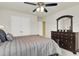 Bedroom features a decorative bed, dresser and closet with plenty of room at 466 Gianna Ln, Goose Creek, SC 29445