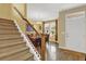 Dining room featuring wood table with seating for eight and stairway access at 466 Gianna Ln, Goose Creek, SC 29445