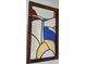 Abstract stained glass featuring red, blue, yellow and white panes at 4729 Lang Ridge Dr, North Charleston, SC 29405