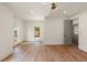 A bright bedroom features recessed lighting and natural light, complemented by elegant wood flooring at 499 Lackland Ct, Mount Pleasant, SC 29464