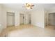 Spacious bedroom boasts ample closet space and light wood floors at 655 Swinton Ct, Mount Pleasant, SC 29464