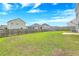Large backyard featuring a well-maintained lawn, fenced perimeter, and views of neighboring homes at 7675 High Maple Cir, North Charleston, SC 29418