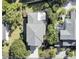 Aerial view of a house with a gray roof and surrounding lush greenery, showcasing the property layout at 828 Bridge Point Cir, Mount Pleasant, SC 29464