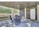 Inviting covered patio with stylish furniture, ideal for outdoor relaxation at 828 Bridge Point Cir, Mount Pleasant, SC 29464