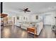 Spacious living room featuring hardwood floors, ample seating, and abundant natural light at 828 Bridge Point Cir, Mount Pleasant, SC 29464