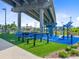 State-of-the-art workout area under the bridge supports provides a unique space for exercise and training at 828 Bridge Point Cir, Mount Pleasant, SC 29464