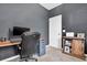 Office featuring a desk, chair, and storage at 9712 Fanning Basket Ln, Ladson, SC 29456