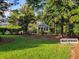 Well maintained backyard featuring green lawn and mature landscaping at 101 Fresh Meadow Ln, Mount Pleasant, SC 29466