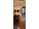 Hallway features wood flooring, a mirror, accent lighting, and entry to bedroom at 101 Fresh Meadow Ln, Mount Pleasant, SC 29466