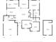 Detailed floor plan showcasing layout of rooms, dimensions, and connections between the rooms at 106 Chedburg Dr, Goose Creek, SC 29445