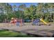 Colorful community playground area with slides, swings, and climbing structures at 106 Chedburg Dr, Goose Creek, SC 29445
