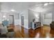 Open living space with gleaming hardwood floors, stylish decor, and comfortable seating at 110 Terry Ave, Summerville, SC 29485