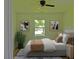 Inviting bedroom with a large window and neutral decor at 1101 Stuart Dr, Moncks Corner, SC 29461