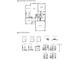 First floor plan of a house showing the kitchen, living room, dining room, foyer, and a two-car garage at 124 Palfrey Dr, Ridgeville, SC 29472