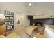 Bright living room with fireplace, television, and comfortable seating at 1368 Little David Court Ct, Charleston, SC 29412