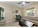 Living room area with a sleek black coffee table, modern furnishings and lots of light at 1368 Little David Court Ct, Charleston, SC 29412