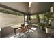 Bright sun room with dining table, lush plants, and backyard views at 1368 Little David Court Ct, Charleston, SC 29412