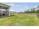 Spacious fenced backyard with lush lawn and view of adjacent pond at 209 Parkwood Vista Way, Summerville, SC 29486
