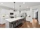 Modern kitchen with an island, stainless steel appliances, and barstool seating at 2267 Kemmerlin St, Johns Island, SC 29455