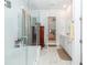 Modern bathroom with a glass shower, dual sinks, and neutral decor at 290 Woodland Oak Way, Summerville, SC 29485