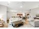 Bright, open living space adjoining kitchen with hardwood flooring at 3010 Grinnell St, Johns Island, SC 29455