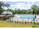 Community pool with lounge chairs and umbrellas, providing a refreshing recreational space for residents at 3010 Grinnell St, Johns Island, SC 29455