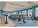 Well-equipped fitness center with a variety of machines and TVs for entertainment at 366 Tupelo Lake Dr, Summerville, SC 29486