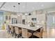Contemporary kitchen with large island, pendant lighting, stainless appliances, and barstool seating at 366 Tupelo Lake Dr, Summerville, SC 29486