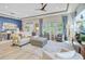 Spacious living room featuring neutral tones, hardwood floors, stylish furnishings, and backyard views at 366 Tupelo Lake Dr, Summerville, SC 29486