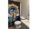 Bathroom showcasing a quirky shower curtain, toilet, and sink at 429 Stephanie Dr, Goose Creek, SC 29445