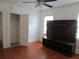 Bedroom featuring an open closet and modern media console at 47 Oswego St, Charleston, SC 29403