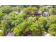 Aerial view outlining property location, nestled among lush green trees in the community at 624 Atlantic St, Mount Pleasant, SC 29464
