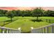 Fenced in back yard with a view from the upper stairs at 727 Sonny Boy Ln, Johns Island, SC 29455